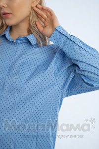 Рубашка, Голуб/принт