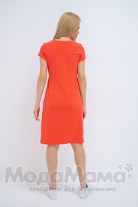 мм505-101202-Платье для беременных и кормящих, Коралл