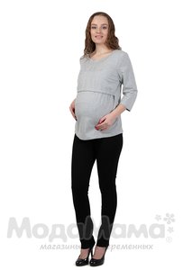 мм631303-103-Лонгслив для беременных и кормящих, Меланж
