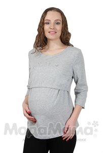 мм631303-103-Лонгслив для беременных и кормящих, Меланж