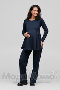 мм934-816223-Костюм для беременных и кормящих, Т.синий