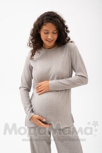 мм910-816105-Костюм для беременных (лапша), Бежевый меланж