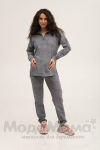 мм913-856109-Костюм для беременных (двухнитка), Серый/варенка