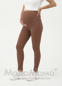 мм821-222105-Легинсы в рубчик, Молочный шоколад