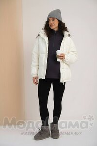 мм821-222116-Легинсы в рубчик утепленные (байка), Черный