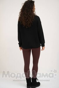 мм821-222116-Легинсы в рубчик утепленные (байка), Шоколад