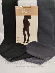 хл11-335-Колготки для беременных 300 den (хлопок), Антрацит