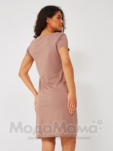 мм505-101202-Платье для беременных и кормящих, Кофе