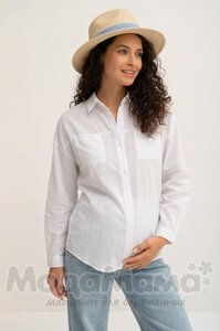 Рубашка ОВЕРСАЙЗ, Бел/полоска