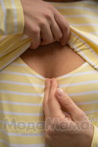 мм112-631102-Лонгслив для беременных и кормящих, Сливочное масло