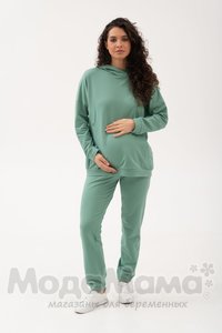 мм904/1-813509-Костюм для беременных (двухнитка), Малахитовый