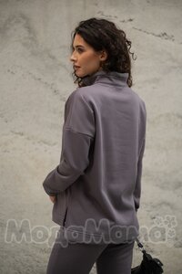 мм913-856117-Костюм для беременных утепл(еврофлис), Серый