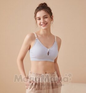 кк690-Топ для беременных и кормящих, Голубой