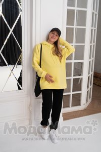 мм604-513510-Джемпер для беременных и кормящих, Св.желтый