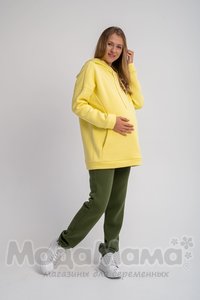 мм604-513510-Джемпер для беременных и кормящих, Св.желтый