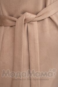 мм541-101878-Платье-рубашка для беременных, Бежевый