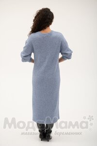 мм547-106113-Платье для беременных, Синий/меланж