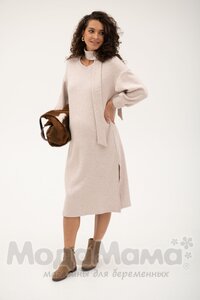 мм547-106113/1-Платье для беременных (3/4 рукав), Крем/меланж