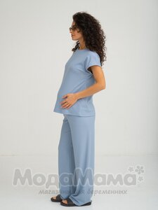 мм937-841605-Костюм для беременных и кормящих, Серо-голубой