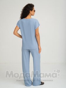 мм937-841605-Костюм для беременных и кормящих, Серо-голубой