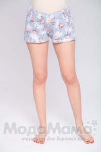 мм903-431201-Пижама для беременных и кормящих, Белый/фламинго