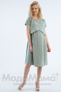мм525-101266-Платье для беременных и кормящих, Фисташка